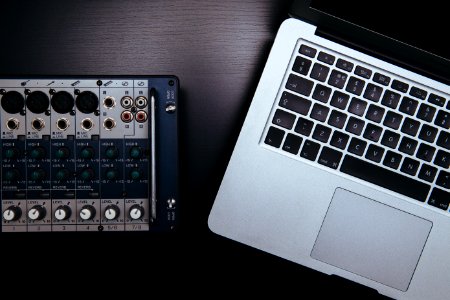 Laptop And Mixer