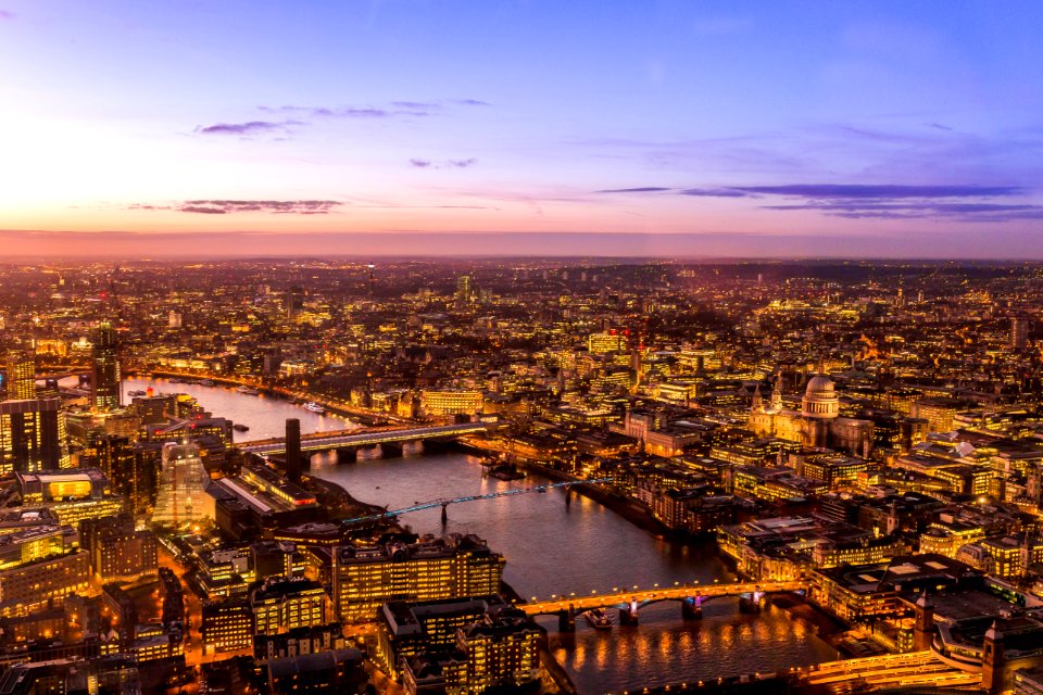 Beautiful City Evening Sunset