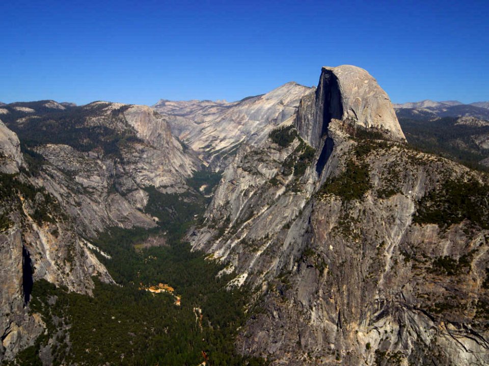 Yosemite Valley And Half Dome