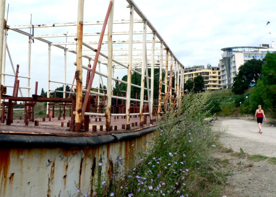 Stranded Sightseeing Boat