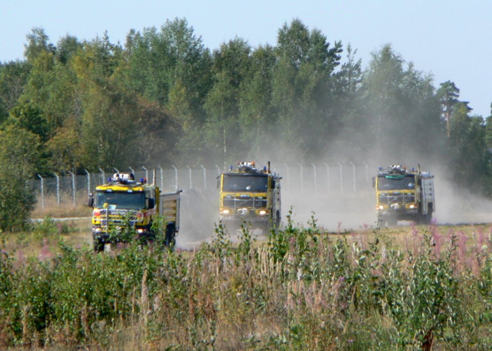 Three Airplane Fire Fighters