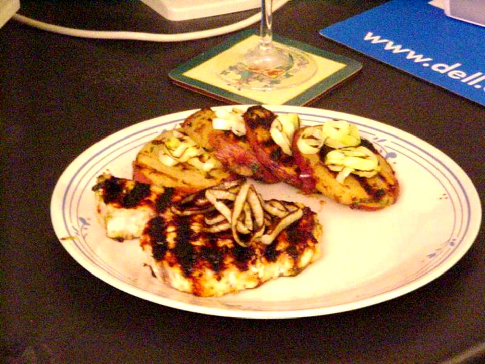 Swordfish With Grilled Leeks