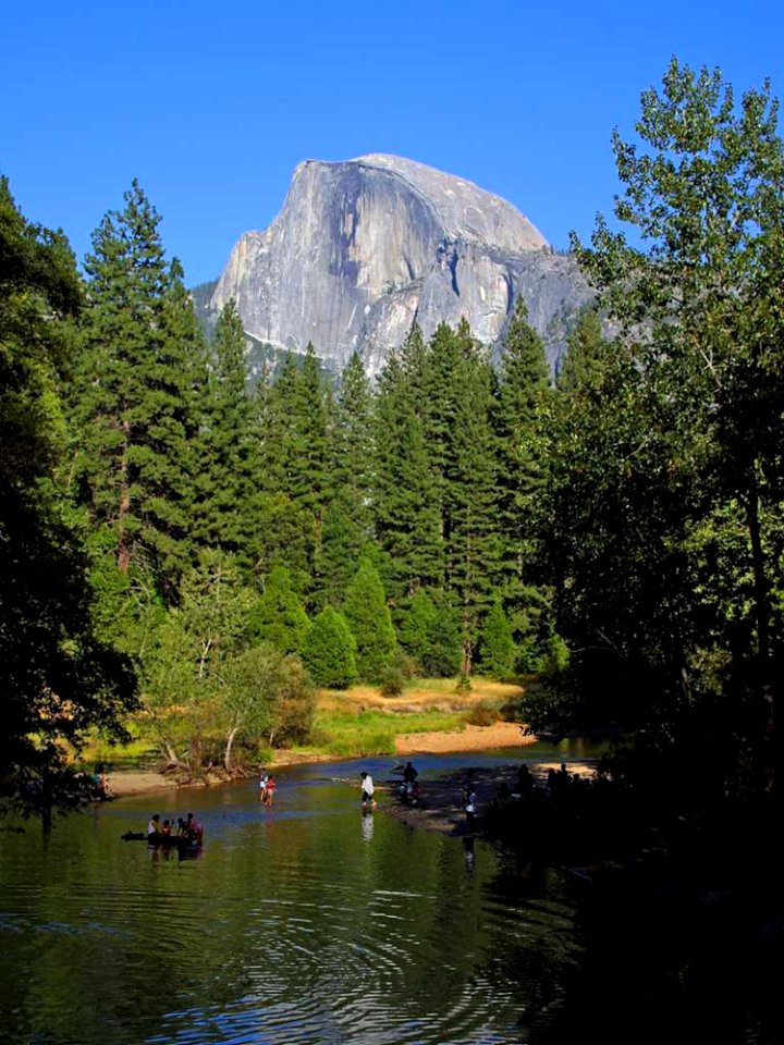 Swimming Under Half Dome