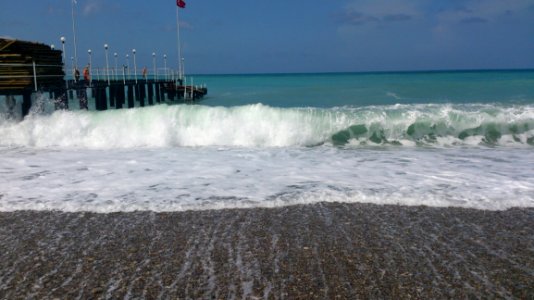 Pier In Waves
