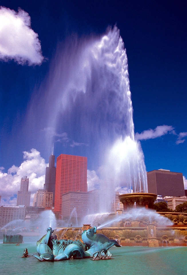 Fountain water feature water