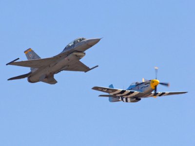Old And New Airplanes