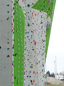 Climb climbing holds artificial climbing wall photo