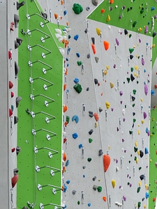 Climbing artificial climbing hall photo