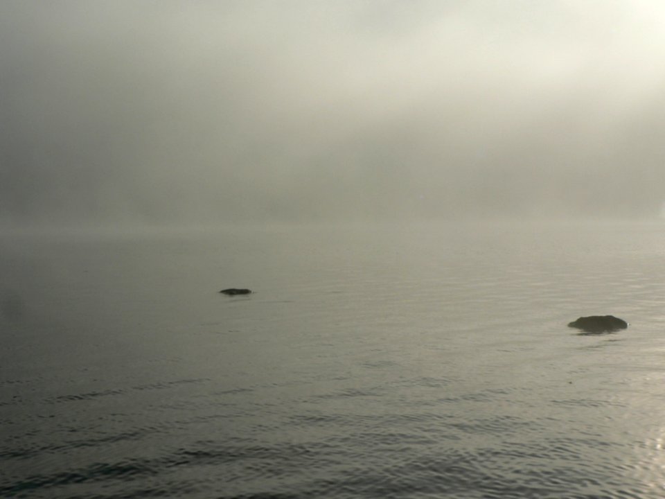 Lake Rocks In Morning Mist 2
