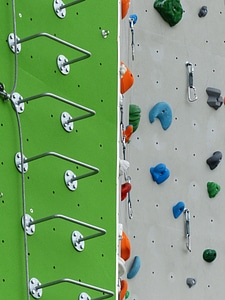 Climbing artificial climbing hall photo