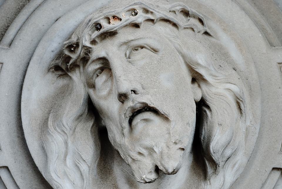 Christ religious stone
