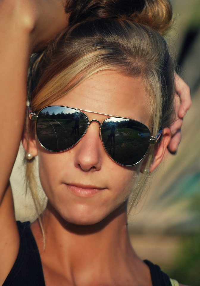 Woman stylish cool