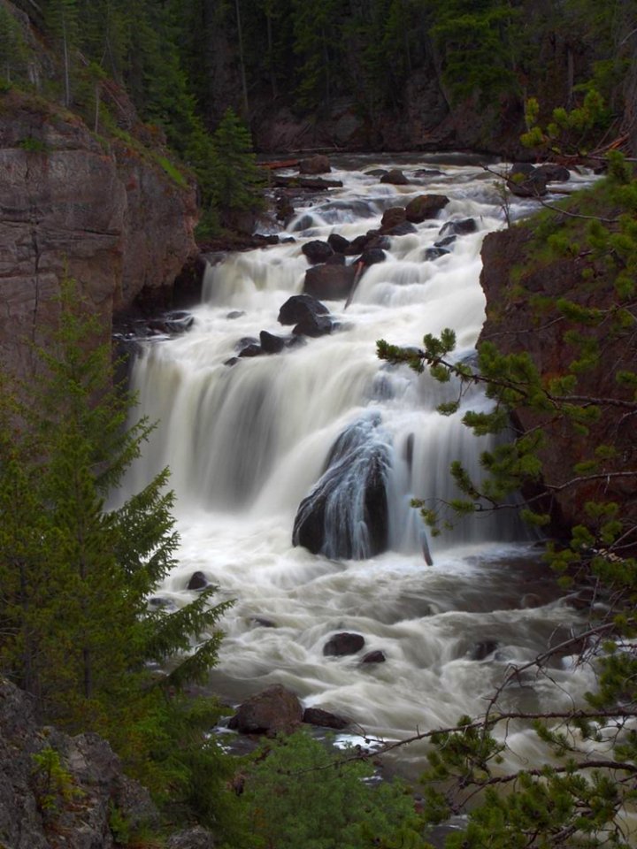 Firehole Falls At Dusk