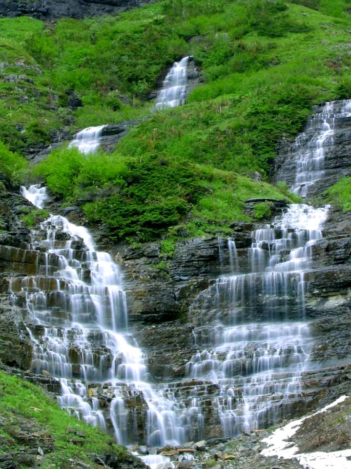 Falls In Glacier