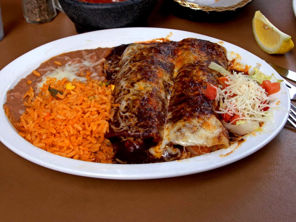 Enchiladas Rice Beans
