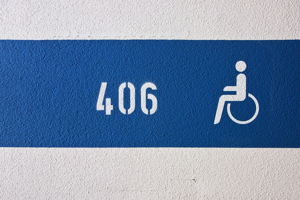 Disabled multi storey car park park