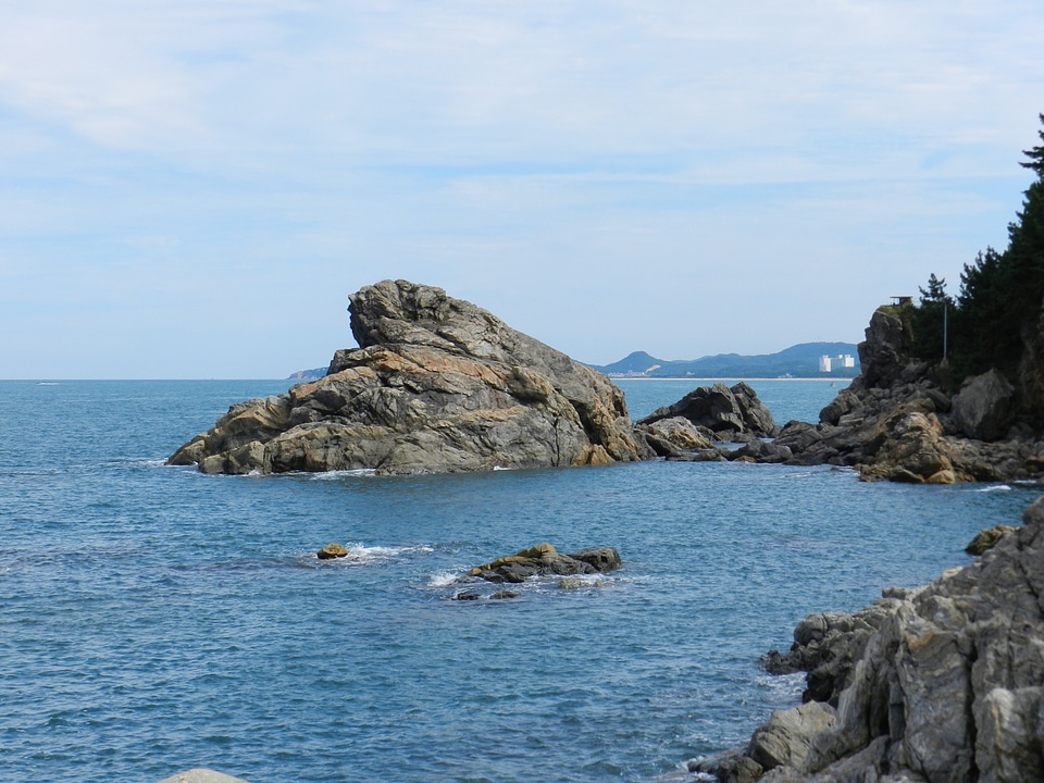 Island sea rock photo