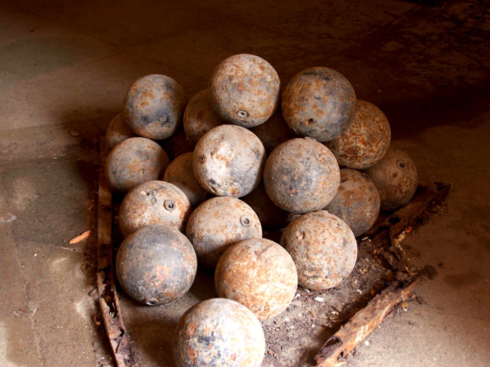 Cannonballs At Fort Point