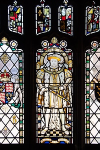 Glass window cloister henry the eighth