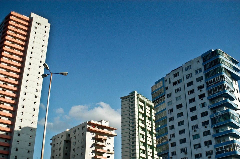 Sky clouds city