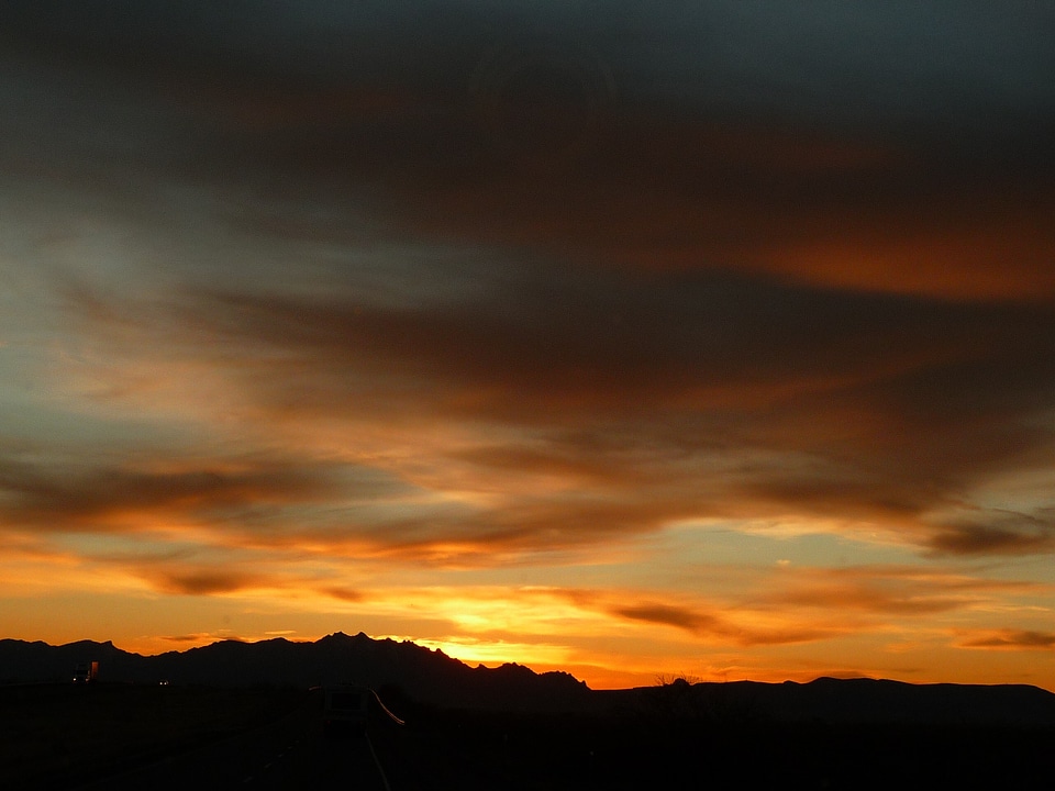 Clouds evening scenic