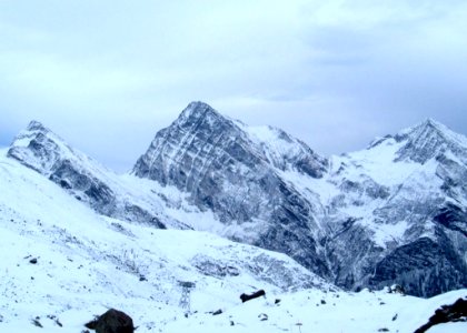 Alp Mountains Peaks In Winter photo