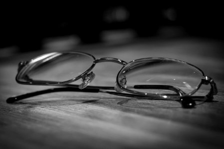 Eyeglasses On Table photo