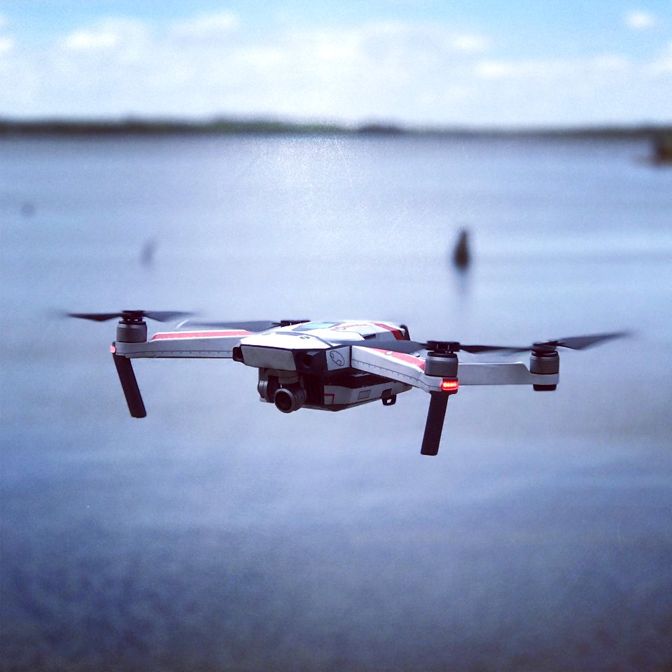 Quadrocopter Over Water