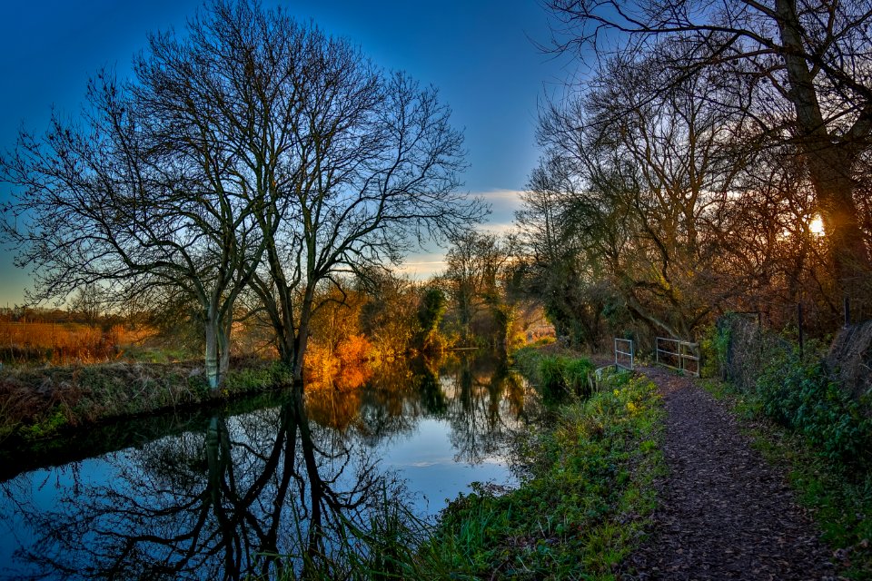 River At Sunset