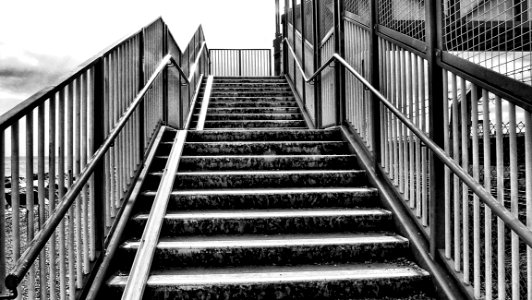 Black And White Stairs photo