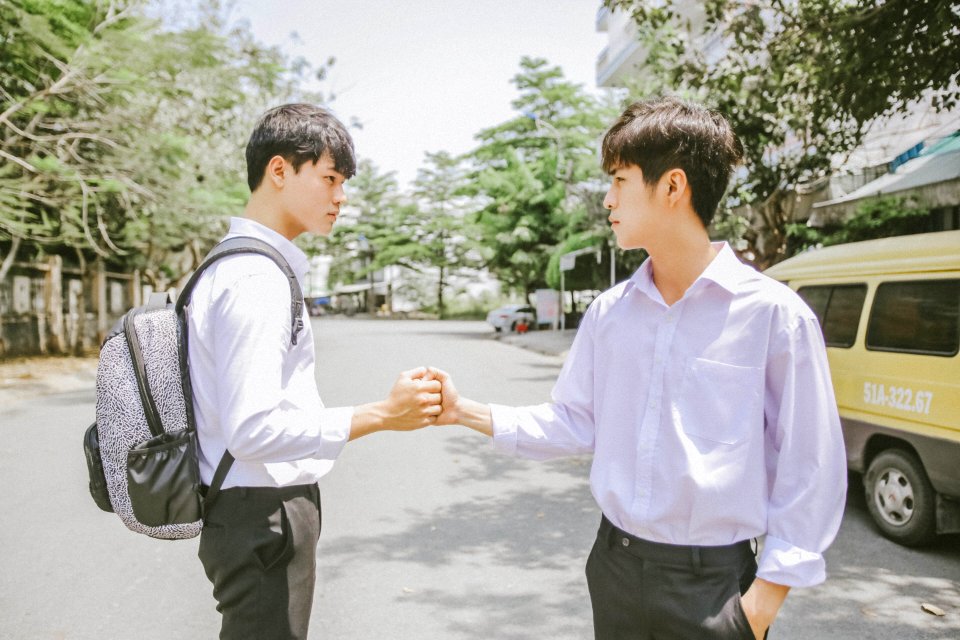 Asian Men Shaking Hands