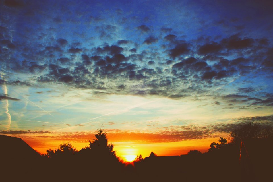 Orange Countryside Sunset