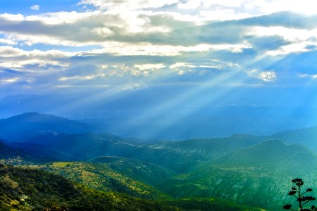 Rays Of Lights Coming From Clouds photo