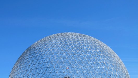 Futuristic Domed Glass Building