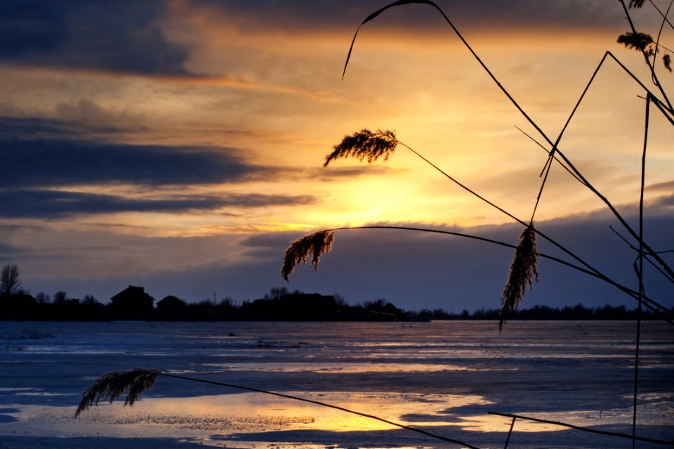 Sunset On Lake