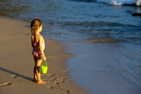 Girl On Beach photo