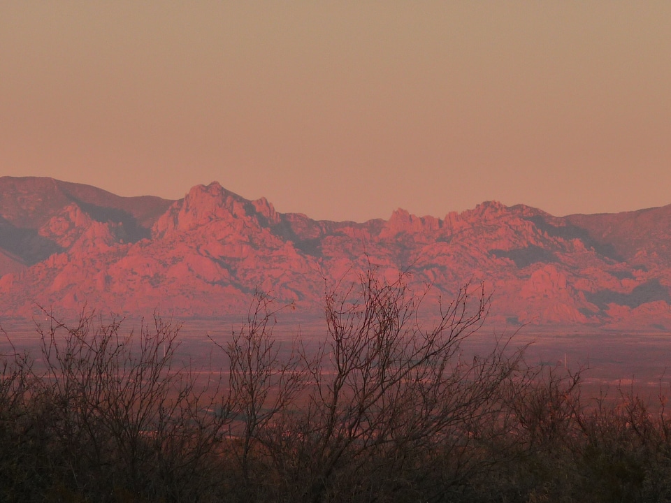 Dusk sunset red sky