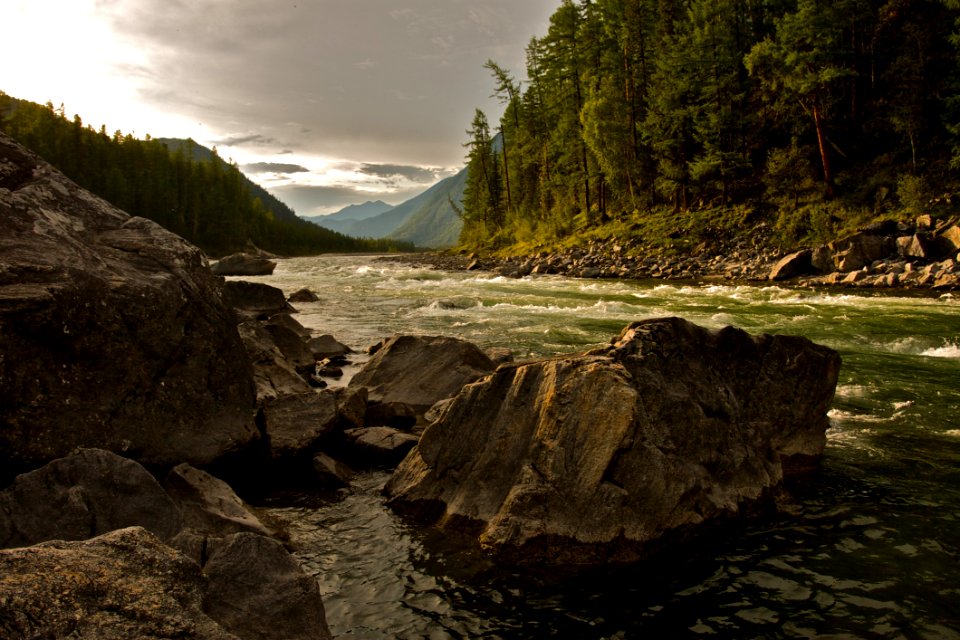 Scenic River With Whitewater