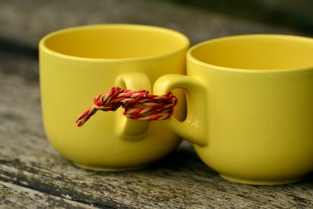 Two Cups Tied Together photo