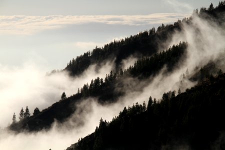 Sky Cloud Fog Mountainous Landforms photo