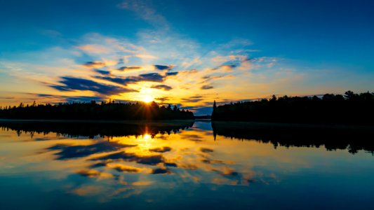 Scenic Lake At Dawn photo