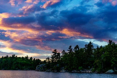 Lake With Forested Coastline