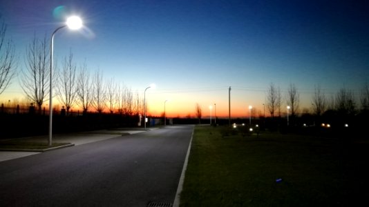 Street At Sunset