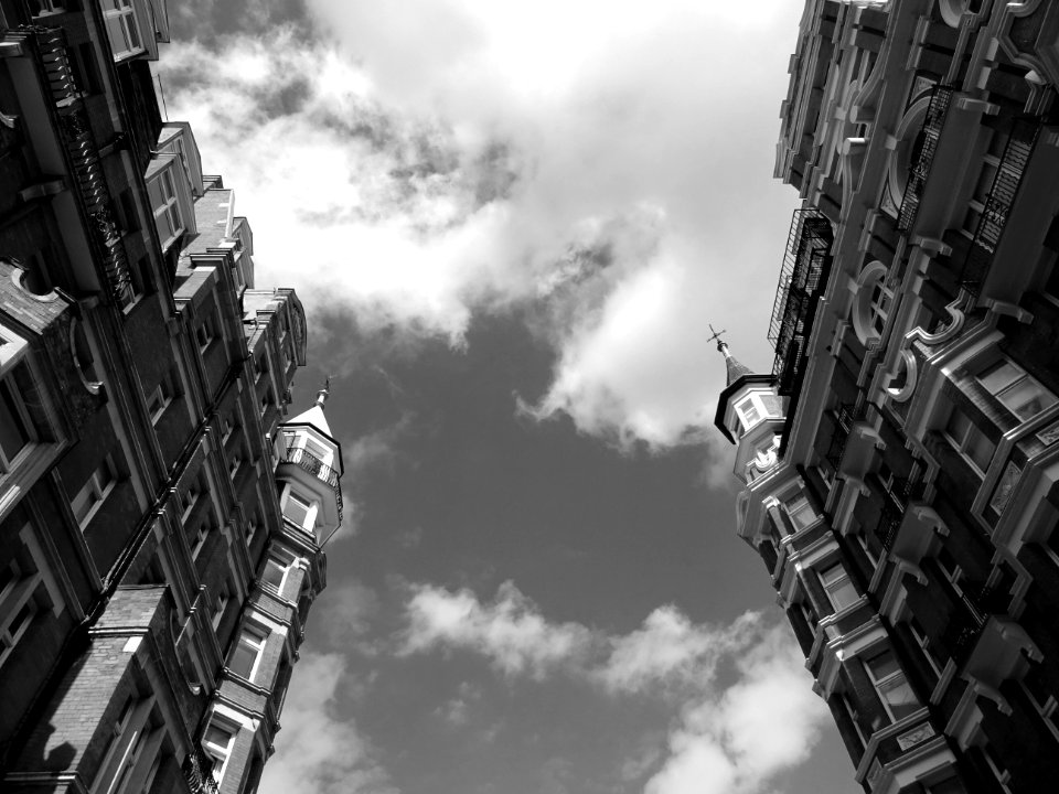 Residential Buildings From Low Angle