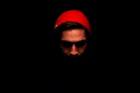 Portrait Of Man In Red Hat photo