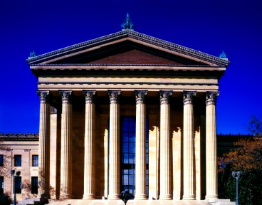 Pillars Outside Stone Building