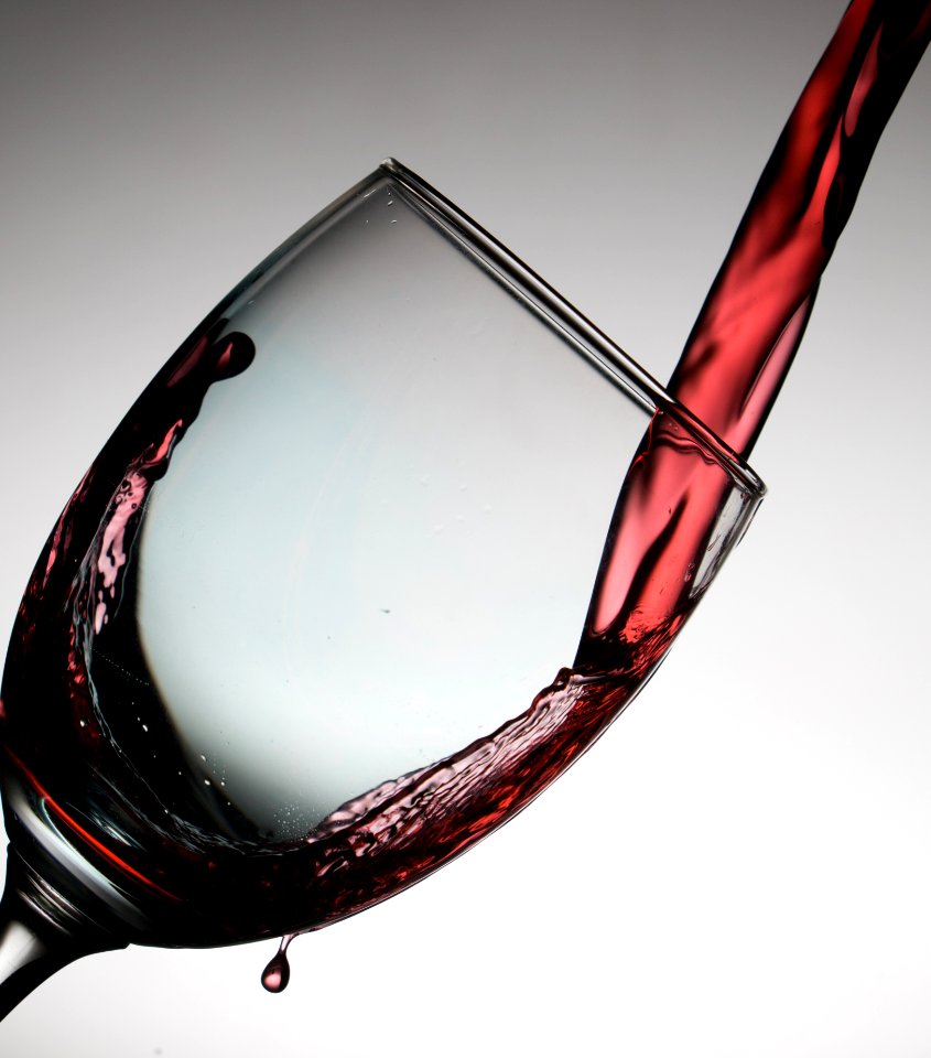 Wine Pouring Into Glass