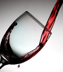 Wine Pouring Into Glass