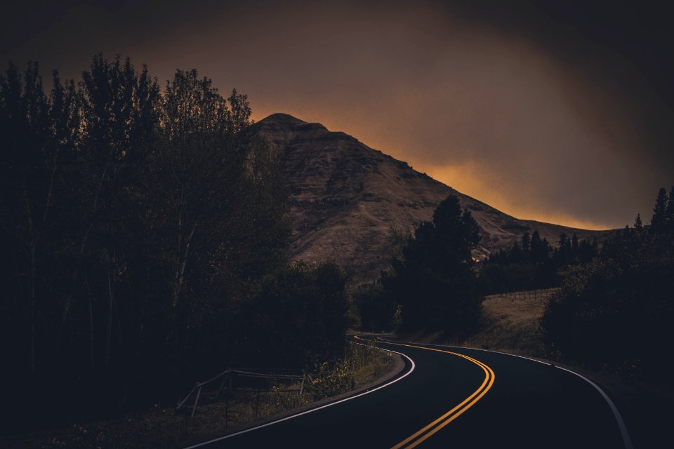 Curving Mountain Road