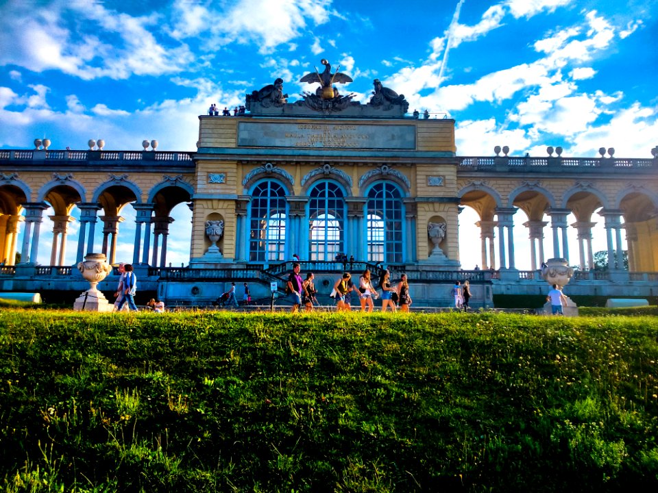 Tourists At Garden Monument